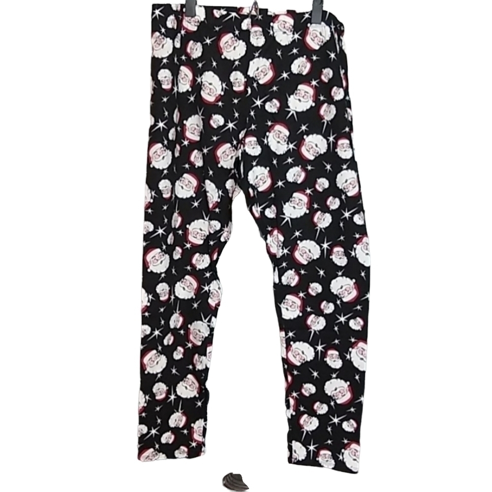 SANTA Claus Christmas Leggings - No Boundaries Size XXL Juniors
